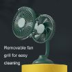 Mini Hose Small Car USB Fan F502 - Green - 6