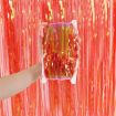 Orange Red Candy Rain Curtain 1x3M Festive Party Decoration Backdrop - 1