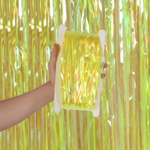 Yellow Candy Rain Curtain 1x3m - Festive Party Decoration Photo Backdrop - 1