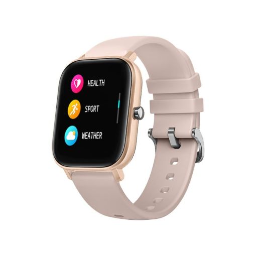 P8 1.4" Gold Smart Watch - Heart Rate & Blood Pressure Monitor - 1