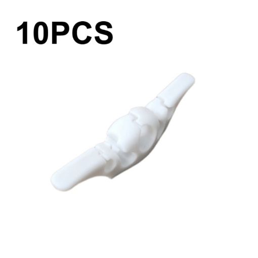 10 PCS White Data Cable Organizer - 5 Holes Wire Storage Winder - 1