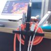 10 PCS Gray Data Cable Storage Organizer with 5 Holes - Wire Winding - 4