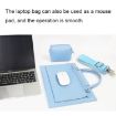 S176 13" Mint Green Waterproof Laptop Bag with Power Pack - 7