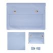S178 3 In 1 Leather Waterproof Laptop Bag, 15" Baby Blue Liner - 1