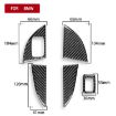 BMW X1 F48/X2 F39 LHD Door Storage Box Panel Stickers 5pcs Set Black - 3
