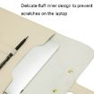 S177 3 In 1 Leather Waterproof Laptop Liner Bag, 13" Apricot - 4