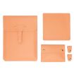 S177 3 In 1 Leather Waterproof Laptop Liner Bag, 15" (Honeydet Oranges) - 1