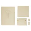 S177 3 In 1 Leather Waterproof Laptop Liner Bag, 15" Apricot - 1
