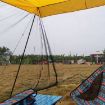Yellow Rear Mosquito Repellent Sun Protection Tent RV Canopy Awning - 5
