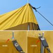 Beige Rear Mosquito Repellent Sun Protection Tent RV Canopy Awning - 3