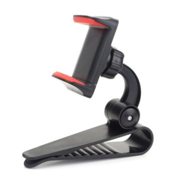 Red Car Sun Visor Bracket Mobile Phone Holder - 1