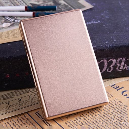 Gold Y-13 Aluminum Alloy Automatic Cigarette Box Cover - 1