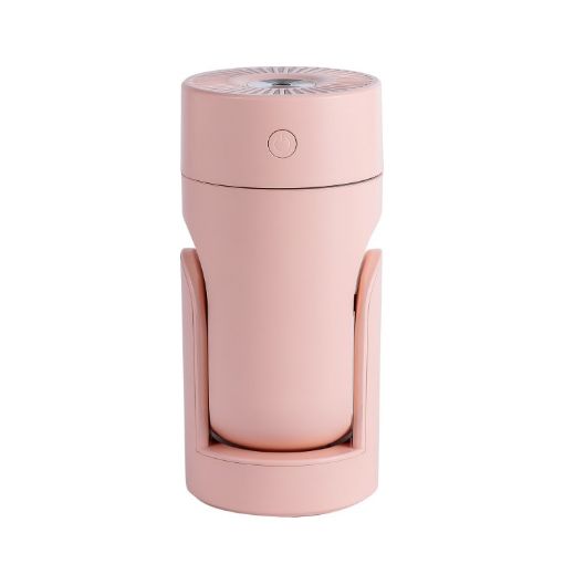 L09 USB Rotating Colorful Night Light Humidifier - Pink - 1