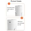 L09 USB Rotating Colorful Night Light Humidifier - Pink - 6