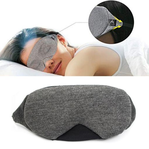 Adjustable Breathable Black Wire Nose Sleeping Eye Mask - 1