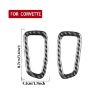 Chevrolet Corvette C8 A-Pillar Air Outlet Stickers Black 2pcs Set - 3
