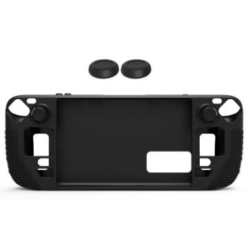 Silicone Cover & Button Cap for Steam Deck - All-Inclusive, Black - 1