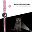 Reflective Light Green Cat Collar with Bell for Airtag Tracker - 5