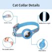 XS Purple PU Collar for Airtag Tracker - Protective Pet Cover - 3