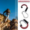 Medium Black Aluminum Alloy D-type Outdoor Mountaineering Hook - 2