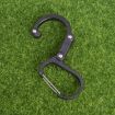 Medium Black Aluminum Alloy D-type Outdoor Mountaineering Hook - 5