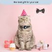 Deep Blue Anti-Lost Pet Collar with Bell for AirTag - Printed Bow Design - 6