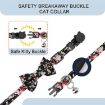 Anti-Lost Orange Pet Collar with Bell & Bow for AirTag Tracking - 4