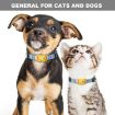 Geometric Print Ethnic Pet Collar for AirTag, Size S, Blue - 4