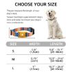 Ethnic Geometric Print Pet Collar for AirTag, Size M, Blue - 3