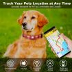 Ethnic Geometric Print Pet Collar for AirTag, Size M, Blue - 6