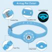 Luminous Blue Pet Collar Cover for Airtag Locator, Size L - 4