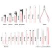 26 PCS Stainless Steel Nail Clipper & Eyebrow Trimmer Set - Silver - 3