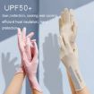 XC-14 Fingerless Ice Silk Gloves, Anti-UV Sunscreen, Honeycomb Purple - 6