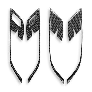 BMW X1 F48/X2 F39 LHD Door Handle Frame Sticker Set - 5pcs Black - 1