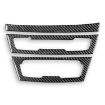 BMW X1 F48/X2 F39 LHD Radio & AC Panel Sticker Set (3pcs, Black) - 1