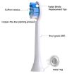 2 PCS Electric Toothbrush Head for Ulike UB602 UB603 UB601, Bright White - 5