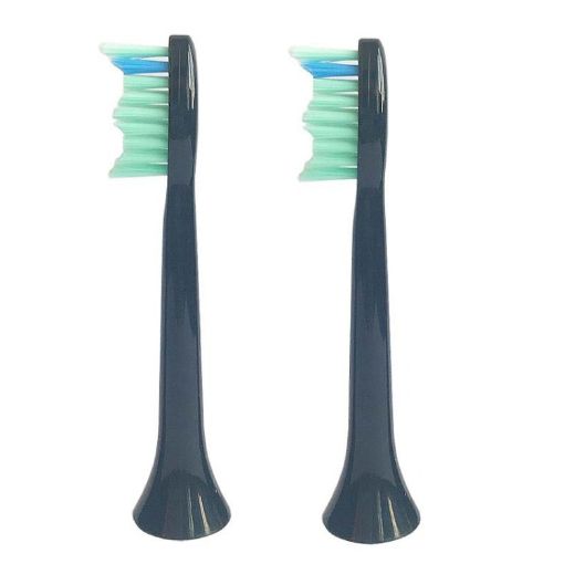 Electric Toothbrush Heads 2 PCS for imay P8-P20, Black - 1