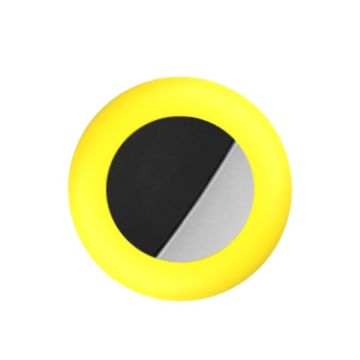 Yellow Silicone Pet Locator Tracker Cover for AirTag, Size M - 1