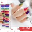 Shiny Onion Powder Waterproof Nail Sticker - 22 Fingers (ZX-3025) - 2