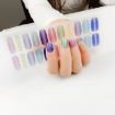 Shiny Onion Powder Waterproof Nail Sticker - 22 Fingers (ZX-3029) - 1
