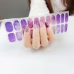 Shiny Onion Powder Waterproof Nail Sticker - 22 Fingers (ZX-3035) - 1