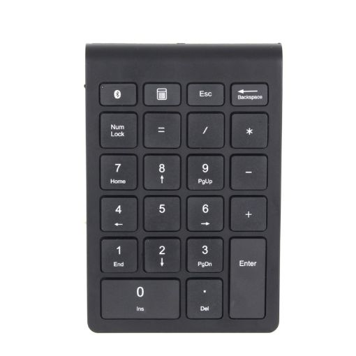 BT304 22-Key Mini Wireless Bluetooth Keyboard for Laptops - Black - 1