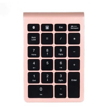 BT304 22-Key Gold Mini Wireless Bluetooth Laptop Keyboard - 1