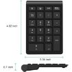 BT304 22-Key Gold Mini Wireless Bluetooth Laptop Keyboard - 3
