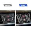 BMW X1 F48/X2 F39 Central Air Outlet Knob Sticker - Black - 6