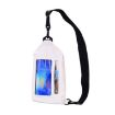 Tteoobl Waterproof Crossbody Phone Bag - Touch Screen Chest Bag, White - 1