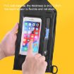 Waterproof Crossbody Phone Bag - Touch Screen, Paste Model (Gray Blue) - 5