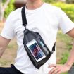 Waterproof Crossbody Phone Bag - Touch Screen, Paste Model (Gray Blue) - 6