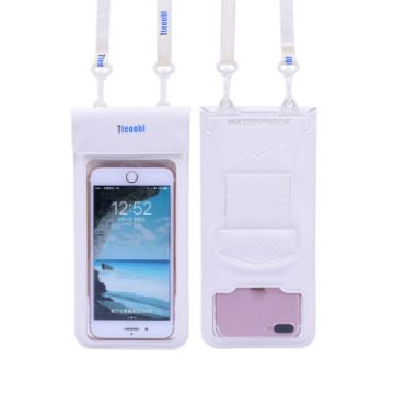 Tteoobl 30m Underwater Mobile Phone Waterproof Bag, Large, White - 1