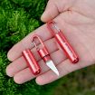 Portable Keychain Pendant Small Knife - Aluminum Alloy Red Cutter - 1